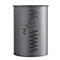 Ronde afvalbak PIVO, 22 liter, B 290 x H 390 mm, staal, gepoedercoat, mangaangrijs