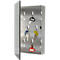 Rottner Armoire à clés Key Glass Black - acier inoxydable, 8 crochets, fermeture magnétique