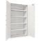 Rottner Armoire de bureau en acier Office 4 Premium, 818 l, porte battante, 4 tablettes, serrure électronique, L 1250 x P 520 x H 19151 mm, acier, gris clair RAL 7035
