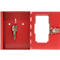Rottner Boîte à clés de secours NS 1 sans taquet - serrure à cylindre, rouge