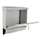 Rottner Boîte aux lettres Expo Inox, montage mural, porte-nom, rouleau de courrier, serrure à cylindre, 2 clés incluses, acier inoxydable, L 385 x P 120 x H 410 mm