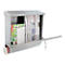 Rottner Boîte aux lettres Expo Inox, montage mural, porte-nom, rouleau de courrier, serrure à cylindre, 2 clés incluses, acier inoxydable, L 385 x P 120 x H 410 mm