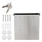 Rottner Boîte aux lettres Expo Inox, montage mural, porte-nom, rouleau de courrier, serrure à cylindre, 2 clés incluses, acier inoxydable, L 385 x P 120 x H 410 mm