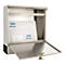Rottner Boîte aux lettres Hochhaus II, montage mural, rouleau de courrier, serrure à cylindre, 2 clés, inox, L 360 x P 115 x H 380 mm, autocollant de chaleur accu inclus