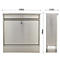 Rottner Boîte aux lettres Hochhaus II, montage mural, rouleau de courrier, serrure à cylindre, 2 clés, inox, L 360 x P 115 x H 380 mm, autocollant de chaleur accu inclus
