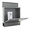 Rottner Boîte aux lettres Postale, montage mural, fermeture nominative/rouleau de courrier/fenêtre de visualisation, serrure à cylindre, 2 clés, tôle d'acier, L 365 x P 120 x H 380 mm