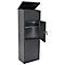 Rottner Boîte aux lettres pour colis Parcel Keeper 1000, pour colis L 310 x l 290 x H 155 mm, tôle d'acier vernie par poudre, noir