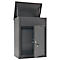 Rottner Boîte aux lettres pour colis Parcel Keeper 500, montage mural/au sol, pour colis L 310 x l 290 x H 155 mm, tôle d'acier vernie par poudre, noir