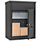 Rottner Boîte aux lettres pour colis Parcel Keeper 500, montage mural/au sol, pour colis L 310 x l 290 x H 155 mm, tôle d'acier vernie par poudre, noir