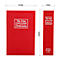 Rottner BookCase rouge - serrure à cylindre, rangement sécurisé