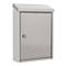 Rottner Briefkasten Ferrara, Wandmontage, Zylinderschloss, 2 Schlüssel, Edelstahl, B 210 x T 70 x H 290 mm