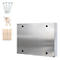 Rottner Briefkasten Imola, Wandmontage, Namensschlid, Sichtfenster, Zylinderschloss, inkl. 2 Schlüssel, Edelstahl, B 320 x T 60 x H 240 mm