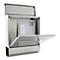 Rottner Briefkasten Jubilee 40, Wandmontage, Namensschlid/Sichtfenster/Postrolle, Zylinderschloss, 2 Schlüssel, Edelstahl, B 350 x T 120 x H 420 mm