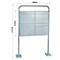 Rottner brievenbussysteem, met 4 brievenbussen, zonder onderstel, H 635 x B 720 x D 125 mm, roestvrij staal