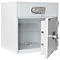 Rottner Coffre-fort à tiroirs D1 70 DB/DB, 110 l, D 1, avec 1 tiroir &amp; 1 compartiment de coffre-fort, serrure à double panneton, L 650 x P 550 x H 670 mm, gris clair RAL 7035