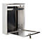 Rottner Como brievenbus, wandmontage, aan beide zijden insteekbaar, naamplaatje, cilinderslot, incl. 2 sleutels, roestvrij staal, B 250 x D 85 x H 320 mm