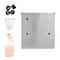 Gray mailbox back with accessories such as screws and dowels. Keys and rubber dampers are also included.