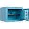 Rottner Möbeleinsatztresor Vintage, 16 Liter, Elektronikschloss mit Fingerprint, Stahl, H 250 x B 350 x T 250 mm, blau