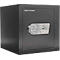 Black safe with silver lock. Inscription: Rottner.