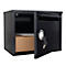 Rottner Paketbriefkasten Parcel Keeper, Wandmontage, für Pakete L 350 x B 290 x H 270 mm, Stahlblech pulverbeschichtet, schwarz