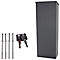 Rottner staande pakketbrievenbus Parcel Keeper 1000, voor pakketten L 310 x B 290 x H 155 mm, plaatstaal met poedercoating, zwart