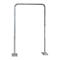 Rottner Support de boîte aux lettres, en forme d'étrier, pour installations de boîtes aux lettres indépendantes, matériel de montage &amp; instructions de perçage inclus, acier inoxydable, H 1355 mm