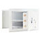 Rottner Wandtresor Stone Premium SE 35, 27 l, EN 1, mit 1 Fachboden, Doppelbartschloss, Stahl, weißaluminium RAL 9006