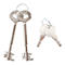 Rottner Wandtresor Stone Premium SE 35, 27 l, EN 1, mit 1 Fachboden, Doppelbartschloss, Stahl, weißaluminium RAL 9006