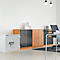 Rottner Wertschutzschrank Opal Fire Premium OPD-65 IT, 135 l, EN 1, Feuerschutz bis 30 min, 2 Fachböden, Doppelbartschloss, Stahl, lichtgrau RAL 7035