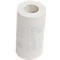 Un rouleau de papier toilette blanc avec impression.