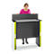 RRoldeurkast - B 1100 x D 415 x H 1040 mm - wit/groen