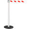 RS-GUIDESYSTEMS® Gurtpfosten GLA 28, weiss, Gurt rot/weiss