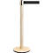 RS GUIDESYSTEMS Slagboompaal GLA Eco-28, houten basis, bandverlenging 2300 mm, bandbreedte 50 mm, essen, bandkleur zwart