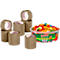 Ruban d'emballage Classic Nopi - l. 55 mm x L 66 m - brun + 1 boîte Phantasia Haribo 750 gr GRATUITE