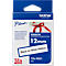 Ruban pour titreuses TZe-R231 12 mm, blanc/noir