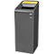 Rubbermaid Configure-recyclingstation, voor kunststof, 57 l, magnetische aansluiting, B 495 x D 367 x H 975 mm, geel