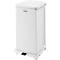 Rubbermaid® Defenders® pedaalemmer, rechthoekig, inhoud 25 l, zelfsluitend deksel, gegalvaniseerd staal, wit