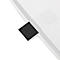 Rubbermaid® Defenders® pedaalemmer, rechthoekig, inhoud 49 l, zelfsluitend deksel, gegalvaniseerd staal, wit