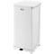 Rubbermaid® Defenders® pedaalemmer, rechthoekig, inhoud 49 l, zelfsluitend deksel, gegalvaniseerd staal, wit