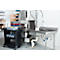 Rubbermaid Executive-Serie Servicewagen, 3 Etagen, bis 135 kg, ergonomische Griffe, schwarz