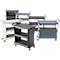 Rubbermaid Executive-Serie Servicewagen, 3 Etagen, bis 135 kg, ergonomische Griffe, schwarz