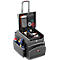 Rubbermaid® Quick Cart, klein, volume 30 l, binnencompartimenten, telescopische handgreep, L 419 x B 363 x H 432 mm, hoogwaardige kunststof, donkergrijs