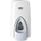 Rubbermaid schuimzeepdispenser, volume 800 ml, manueel, antimicrobiële drukknop, kijkvenster, levenslange garantie, kunststof, wit/grijs