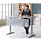 Rückseitenblende, für Schreibtisch B 1600 mm, H 466 mm, weißaluminium