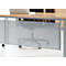 Rückseitenblende, für Schreibtisch B 1800 mm, H 466 mm, weißaluminium