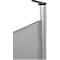 Rückseitenblende, für Schreibtisch B 800 mm, H 466 mm, weißaluminium
