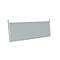 Rückseitenblende für Winkelansatztisch/-platten, für Schreibtisch B 1200x1200 mm CAD, H 470 mm, weissaluminium