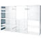 Rückwand-Element für Grundregal/Anbauregal ORDO Industry, multifunktional, magnethaftend, B 950 x H 1000 mm, Stahl, verzinkt