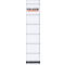 Rugetiketten, rugbreedte 80 mm, 10 stuks