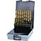 RUKO draaiboorset DIN 338 type N, Ø 1-13 mm x 0,5, HSS TiN, 25-delig, kunststof koffer